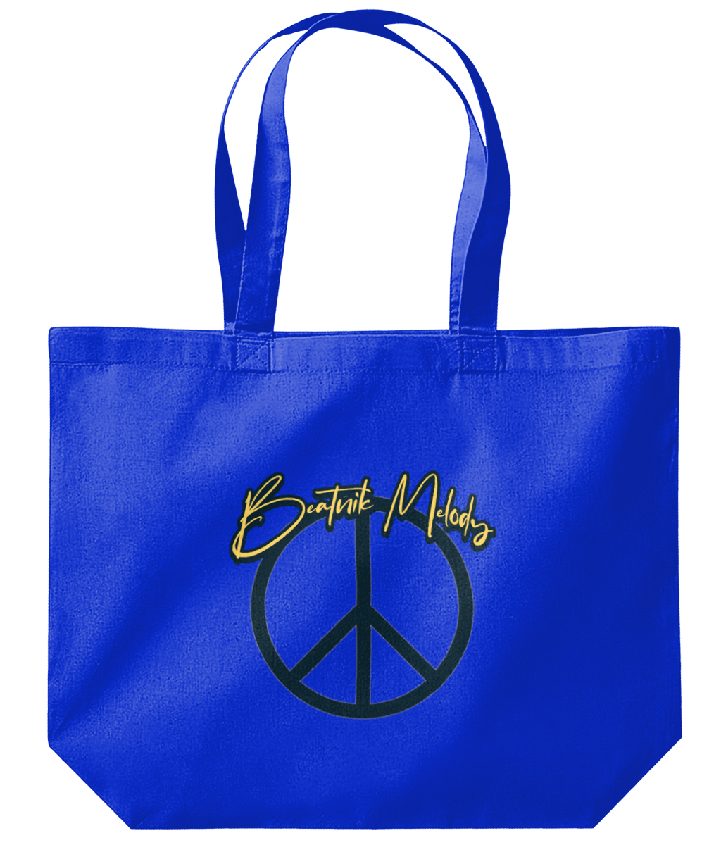 Organic Maxi Tote - Limited edition Beatnik Melody peace logo